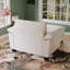 Chaise longue 51 po en chenille beige avec rangement confortable et relaxant pour le salon et la chambre à coucher-595283541
