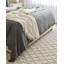 Tapis géométrique en laine tressé à la main crème-74429622