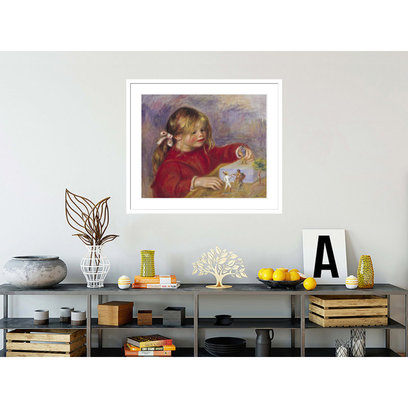 Claude Renoir (né en 1901) au jeu de Pierre-Auguste Renoir, impression giclée encadrée, H 33,5 po x l 38,94 po