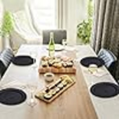PLASTIC Plates Set Of 8 Pieces 10", Reusable Flat Dinner Plates, Salad Plates, Pasta Bowls, Dishes Set Easy To Carry For Home, Garden, Picnic, Camping, Outdoor