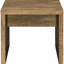 Table de bout carrée à finition manguier, bois d'ingénierie, support stable, idéal pour les accompagnateurs