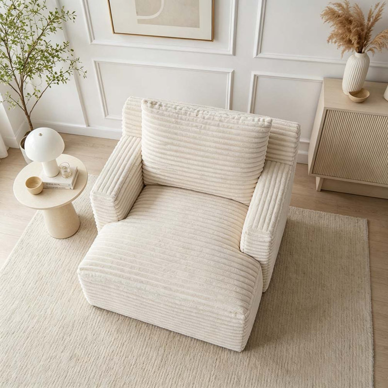 Chaises d'appoint modernes en velours côtelé, Gris foncé
