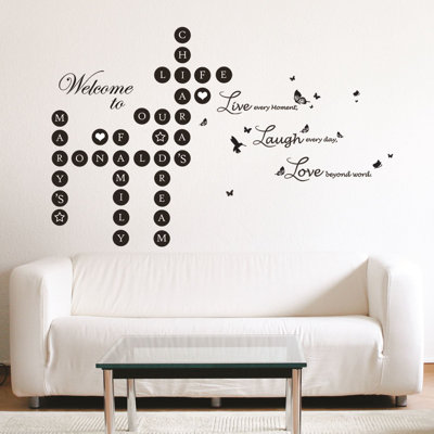 Non-Wall Damaging Wall Decal