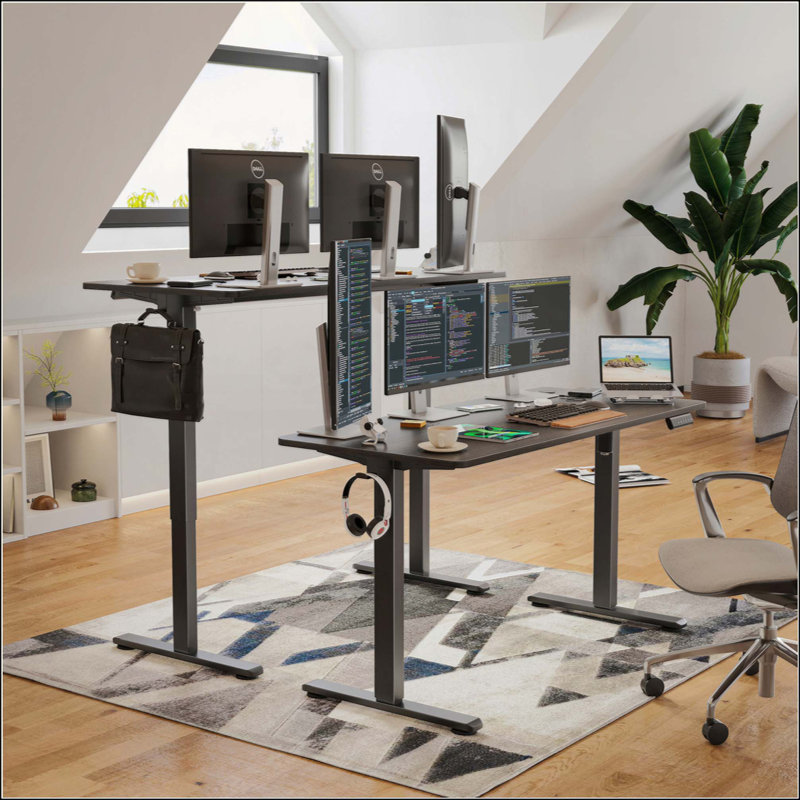 Bureau de travail électrique à hauteur réglable