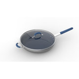 NutriChef Ceramic Non-Stick Omelette Pan with Lid