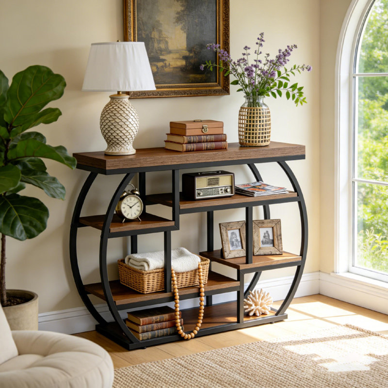 Console 41,33 po avec tablettes de rangement