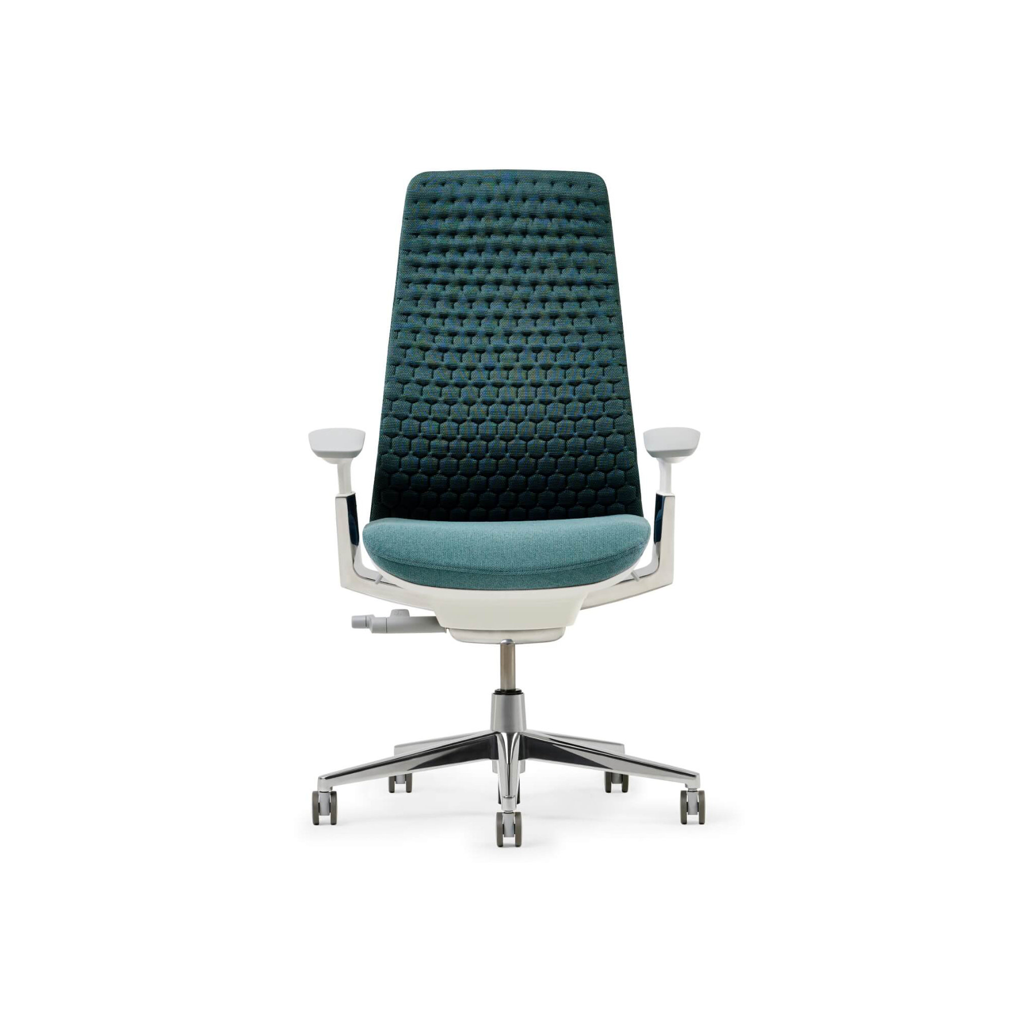 Haworth Fern Digital Knit Task Chair, Yes, Dark Lagoon