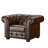 Dunn Faux Leather Chesterfield Chair