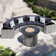 4 - Person Fully Assembled Curved Patio Conversation Set With Side Table