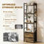 136.5cm H x 38.99cm W Metal Standard Bookcase-2016516478