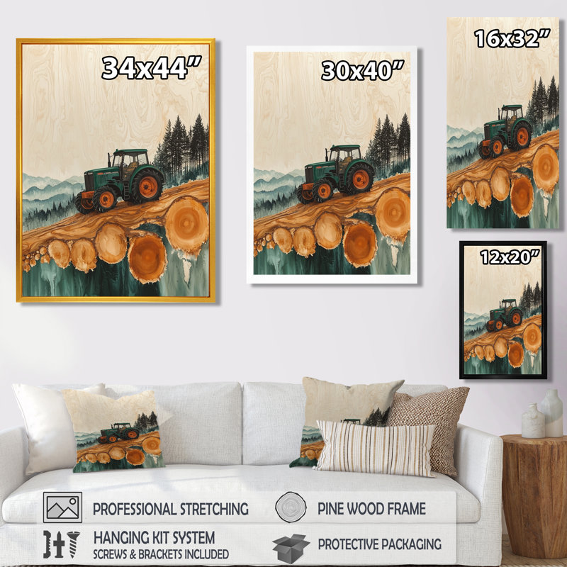 Gracelynne - paysages, art mural sur toile, Noir, noir, noir, noir, H 20 po x l 12 po