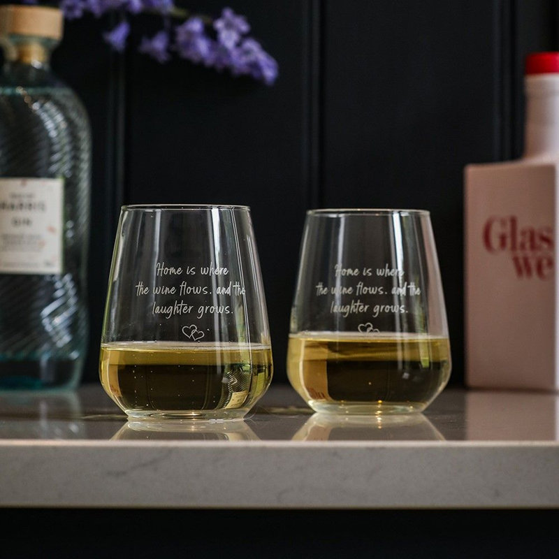 445ml Stemless Wine Glass Set