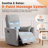 Swivel Rocker Recliner Chair with 8-Point Massage-462402433