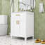 Ensemble de meuble-lavabo simple en bois Robby Modern avec lavabo en céramique et grand rangement-988505480