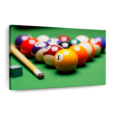 Pool Game Canvas Print