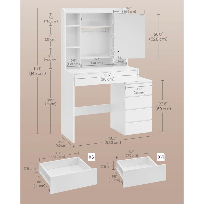Dressing Table with Mirror