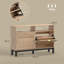 HOMCOM Narrow Shoe Cabinet with 2 Flip Drawers Holds 8 Pairs-1294688015