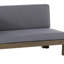 Banc d'angle en X avec table basse