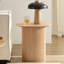 Petite table d'appoint 17,71 pouces ronde cannelée circulaire pour salon Mid-Century