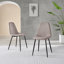 Tierra Modern Metal & Glass Round Dining Table Set with 6 Luxury Faux Leather Chairs-87471350