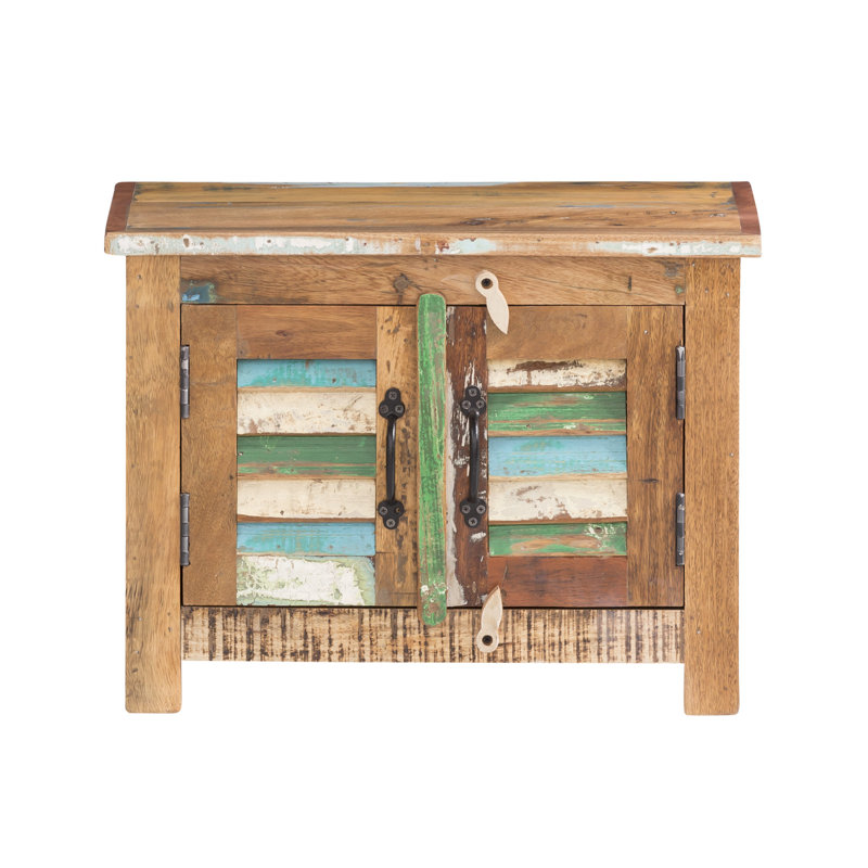 Melvyn Solid Wood Storage Bench