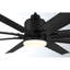 Ventilateur de plafond d'extérieur à DEL standard à 8 pales 72 po avec télécommande et ensemble d'éclairage inclus-32235239