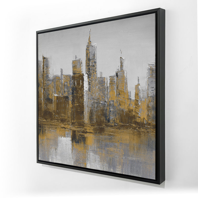 Art urbain sur toile, brun et sombre