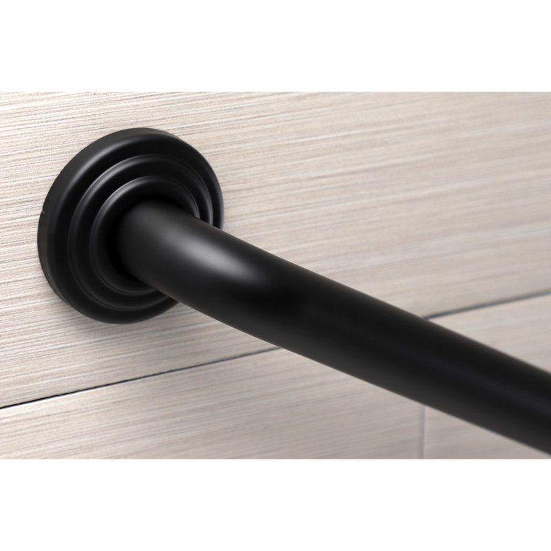 Kingston Brass Restoration 1-1/4 Inch O.D Grab Bar, 18" W, Matte Black