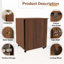 Table de couture pliante 4-en-1 avec tablettes de rangement et roues verrouillables, armoire à rouler pour machine à coudre et petits espaces-131138116