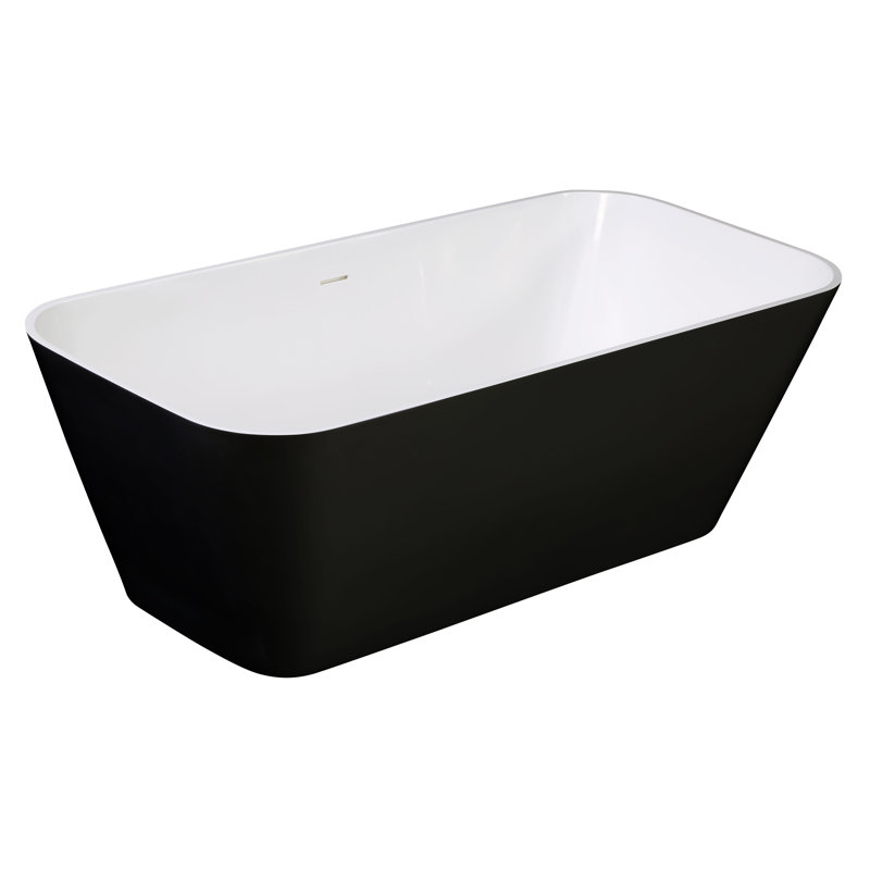 67.75'' x 31.25'' Freestanding Soaking Resin Bathtub