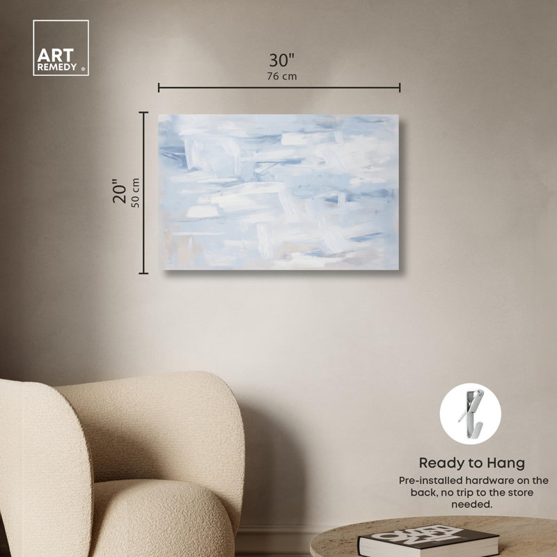 Art Remedy Neutral Abstracts Canvas, Wrapped Canvas, 20" H x 30" W