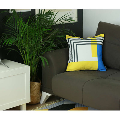 Housse de coussin carré imprimée
