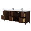 Palmilla 84" Freestanding Double Bathroom Vanity with Cultured Marble Top-955220821-955220819