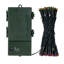 Latitude Run® 100 LED Multi-Colored Battery Operated Light Set, Green Wire with 5 Bulb Spacing."