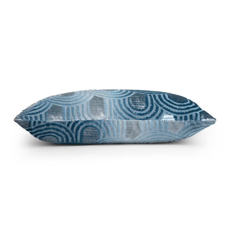 Endless Velvet Pillow Velvet Throw Pillow, Denim