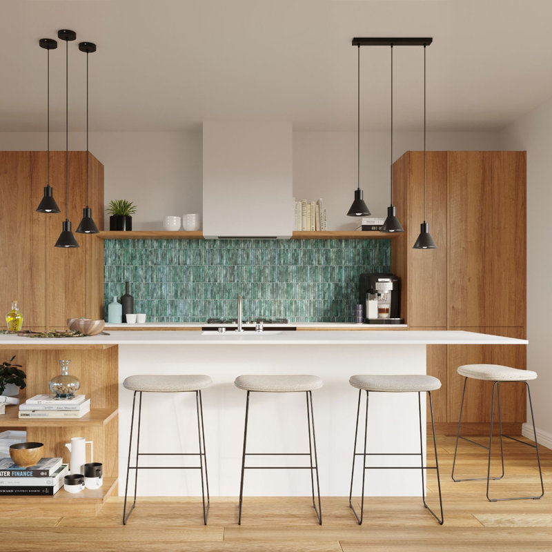 Taleja 1 - Light Stainless Steel Dome Pendant, Black