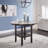 42" Round Counter Height Dining Table with White Faux Marble Top