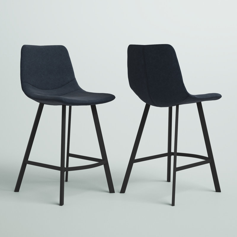 Tabouret de comptoir 25,5 po Castillon, Bleu