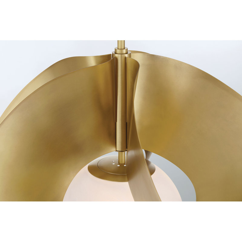 1 LIGHT PENDANT, Legacy Brass