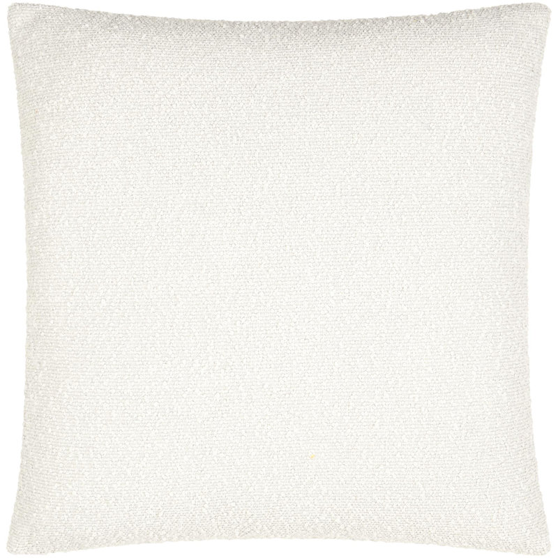 Coussin décoratif Amalfi Boucle, Housse de coussin seulement - sans coussin, 20 po x 20 po, Blanc