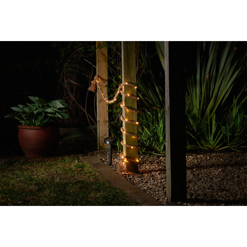 Mathew 4.5cm LED Solar Powered 60 - Bulb Rope String Light