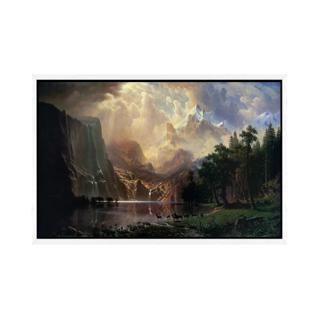 Among Sierra Nevada In California by Albert Bierstadt - Painting on Canvas