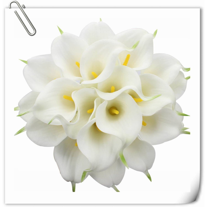 Arrangement Lillies, H 14,29 po x l 5,71 po x P 2,28 po, Blanc