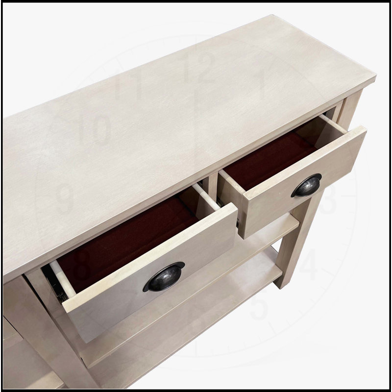 Console sophistiquée avec un design élégant et un rangement pratique
