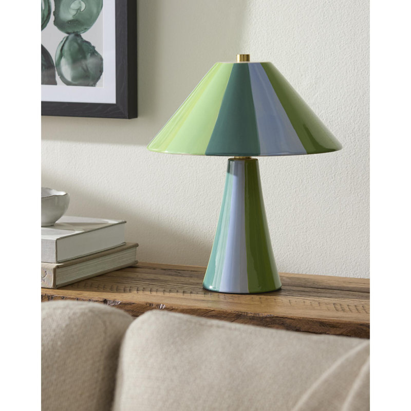 Galleria Table Lamp, Green, Green
