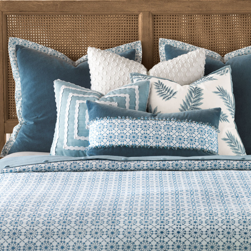 Penelope Cotton Geometric Shapes Comforter, Hand Tacked, Daybed Comforter