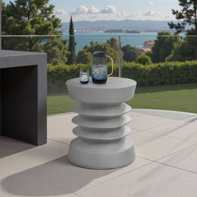 Accent Table, 24.75"H, Indoor Or Outdoor, Side Table, End, Bedroom, Living Room