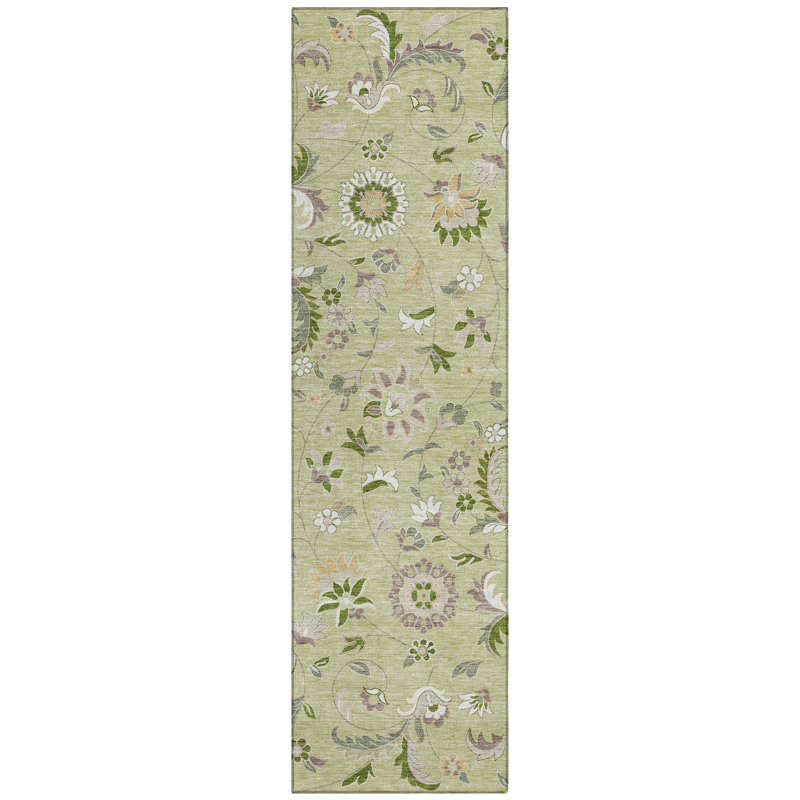Tapis intérieur / extérieur ACY1006 Aloès, Tapis de couloir 2 pi 3 po x 7 pi 6 po