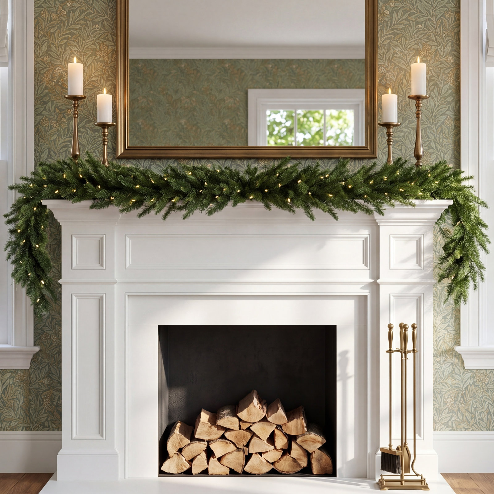 Peabody 600'' in. Faux Fir Garland