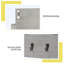Porte-clés mural avec crochets Luvern-27758745